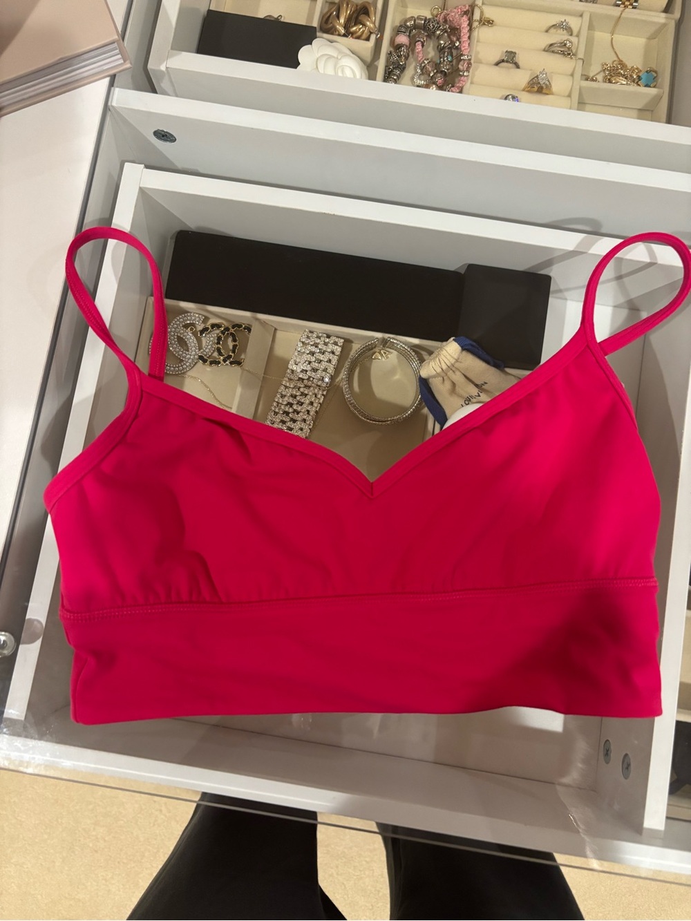 lululemon athletica Hot Pink Seamless Light Support Bralette